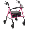 Breast Cancer Awareness Adjustable Height Pink Rollator